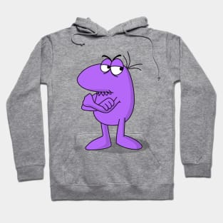 little purple angry man Hoodie